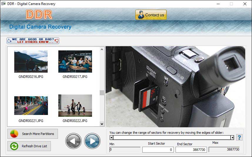 Camera Photo File Recovery