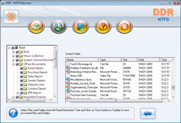 Windows NTFS Data Recovery Software Screenshot