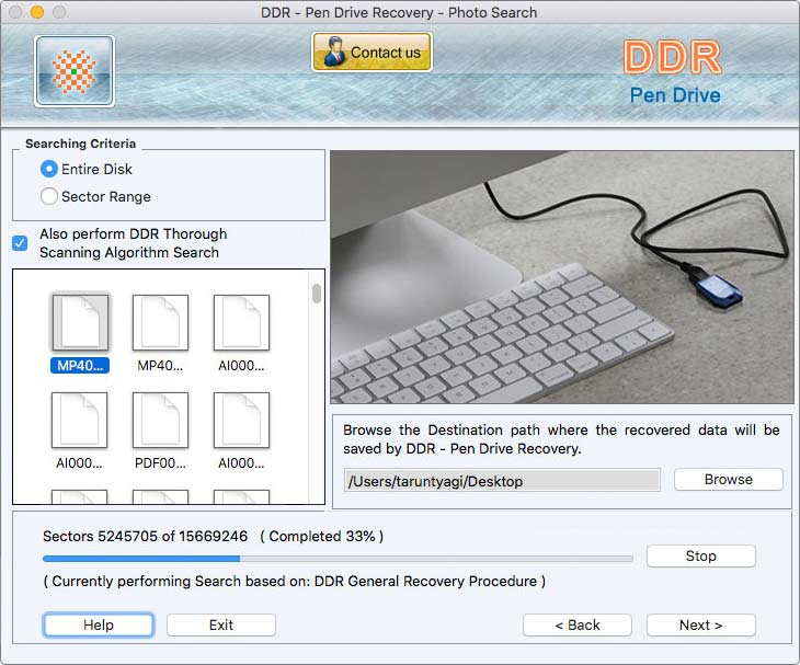 Screenshot of Photo Recover Mac