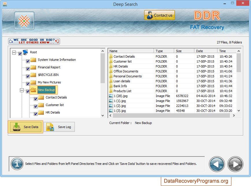 Data is recovered successfully Data is recovered successfully
