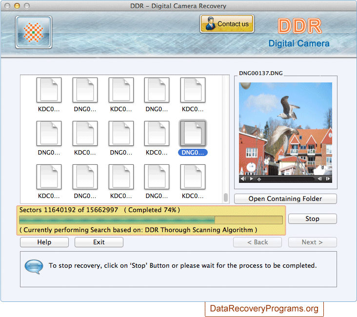 Data recovery process Data recovery process