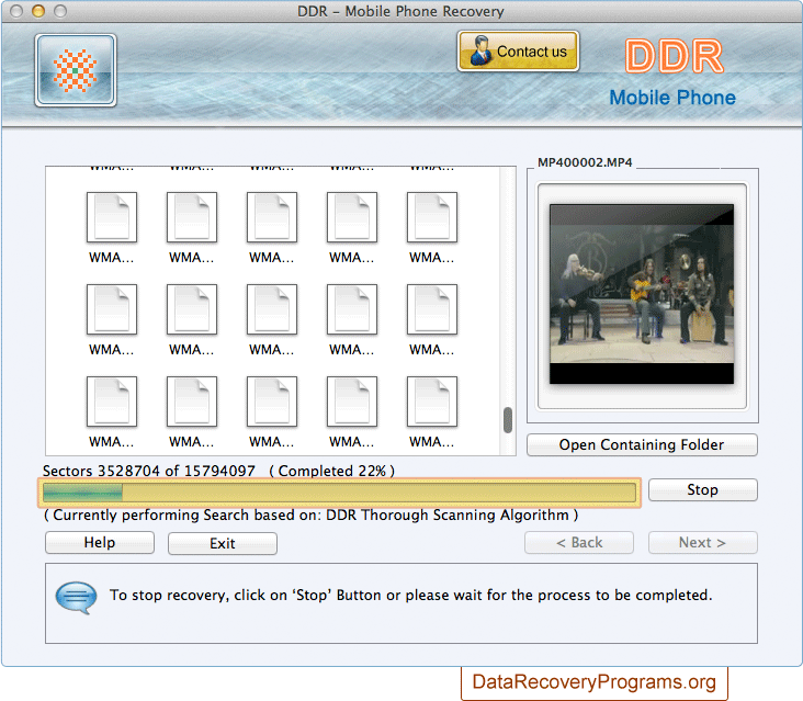 Data recovery process Data recovery process