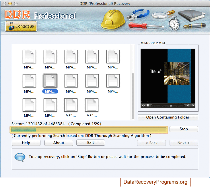 Data recovery process Data recovery process