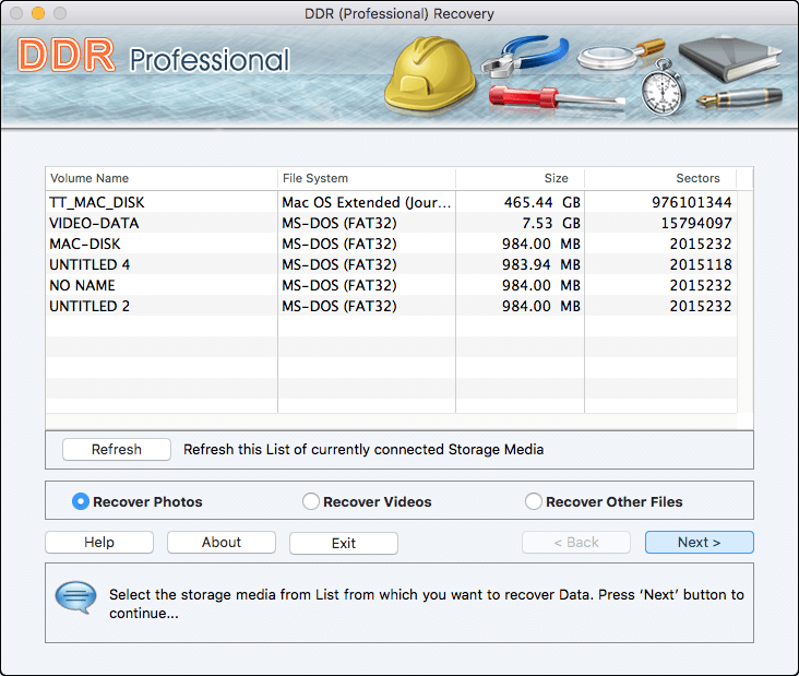 Select Storage Media