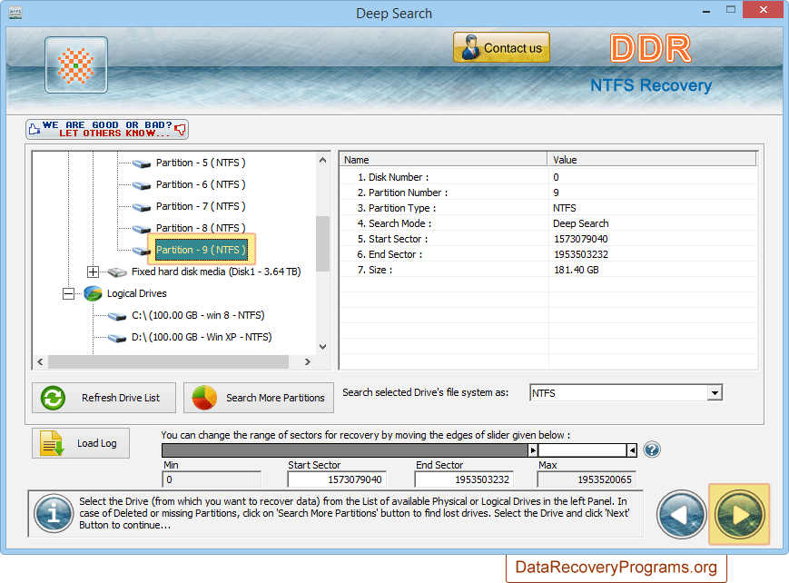 Select partition Select partition