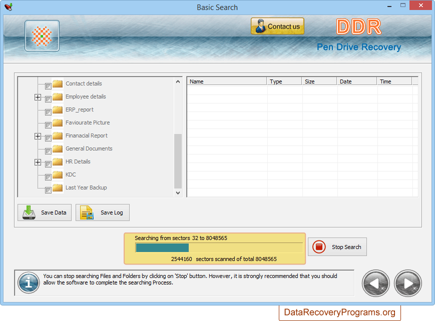 Data recovery process Data recovery process