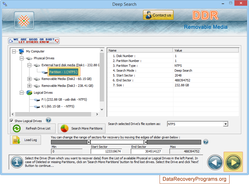 Select partition Select partition